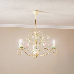 LuminexKroonluchterFlorinametbloemmotief3-lamps
