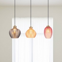 GloboHanglampJessicalengte90cmkleurrijk3-lampsglas