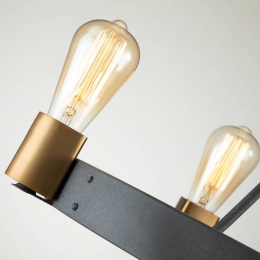 QuintiesseKroonluchterSilaszwart4-lamps549cm