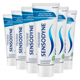 6xSensodyneTandpastaExtraFreshGel75ml