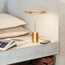 BeaconLightingBeaconLEDtafellampSmithbronskleurigmetalenUSB-poort