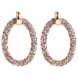 CillaJewelsoorbellenCrystalOvalGoudkleurig