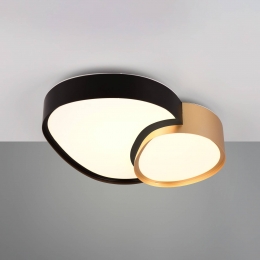 TrioLightingPlafondlampRisezwart-goud43x36cmCCTdimbaar