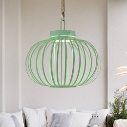 JUSTLIGHTAkubaLEDtafellampgroen33cmbamboe