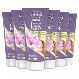 6xAndrelon1MinuutWowMaskerLevendigLang180ml