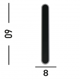 SearchlightBordoLEDbuitenwandlamphoogte60cmzwartaluminium