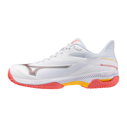 MizunoWAVEEXCEEDCOURTCCTennisschoenenWitCalypsoCoralCitrusDamesMaat405