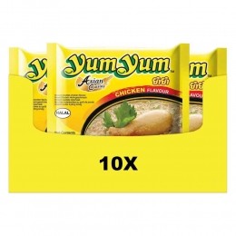 10xYumYumNoodlesSoepPakKip60gr