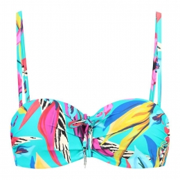 CyellGlitzPaddedWiredTop