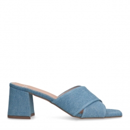 Blauwedenimpumps
