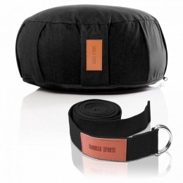 Yogaset-Yogakussenenyogariem-Zwart-GorillaSports