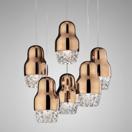 AxoLightLEDhanglampFedorarosgoudmetzeslampjes