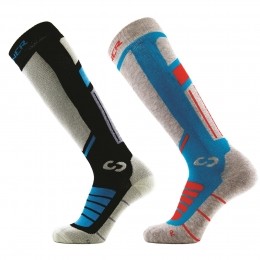 ProSocksIiSkisokkenUnisexDubbelverpakking-Blauwzwart