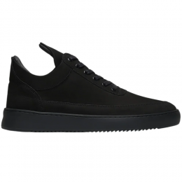 FillingPiecesFillingPieces-LowTopRippleNubuckAllBlack-Maat44