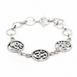 ArmbandOHMBedelsZilverkleurig18cm