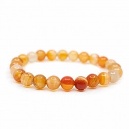 EdelsteenArmbandRodeAgaat18cm