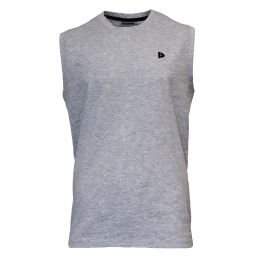 DonnayDonnayHeren-MouwloosT-shirtStan-Lichtgrijsgemleerd