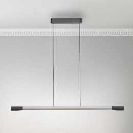 PaulNeuhausLEDhanglampHoopaluminiumkleurig128cmdimbaar