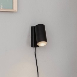NowodvorskiLightingWandspotMonoImetstekkerzwart