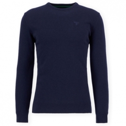 TruiBarbourEssentialCrewNeckJumper-Navy