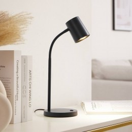 LindbyRadkatafellampzwartkunststofflexibelearm