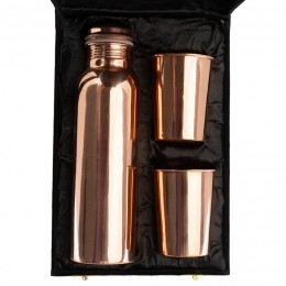 SpiruKoperenWaterflesBekers-CadeauSet
