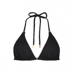 BeachlifeBlackEmbroideryPaddedTop