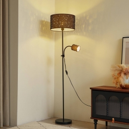 LindbyMelanievloerlampgrijsstof36cm2-lamps