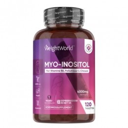 Inositol-4000mg120Tabletten-B6Vitamine-Foliumzuur-1maandvoorraad