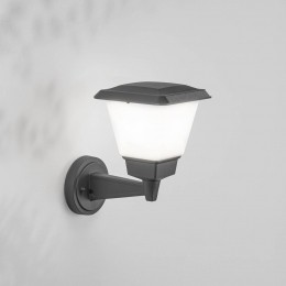 FabasLuceBuitenwandlampLenadonkergrijsmetaalE2727cmIP54