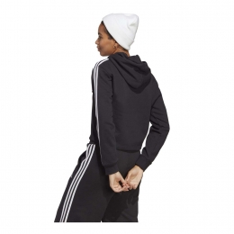 AdidasEssentials3-stripesFrenchTerryCropHoodie