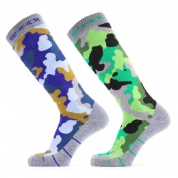CamoSkisokkenHerenDubbelverpakking-Blauwgroen