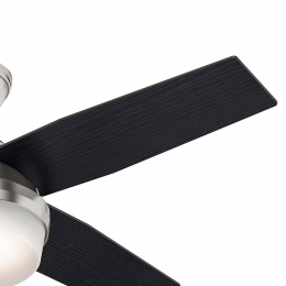 HunterventilatormetlichtDantezwartbruinstilE27