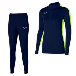 NikeDri-FITAcademy23TrainingspakDamesDonkerblauwGeelWit