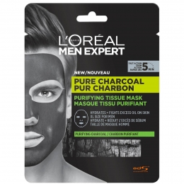 LOralParisMenExpertPureCharcoalZuiverendTissuemasker30g