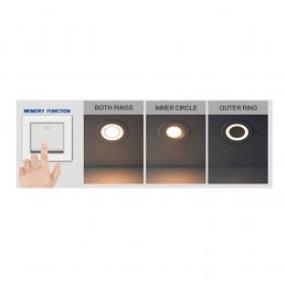 NordluxLEDplafondinbouwlampClydewarmwit8cm