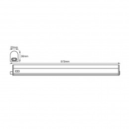 LEDVANCEBattenLEDmeubelverlichting60cm3000K