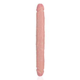 RealRockDunneDubbeleDildo305CmBeige