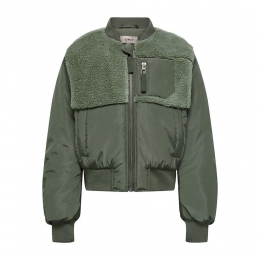 OnlyKidsEmmyNylonFleeceMixBomber