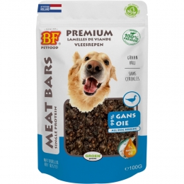 12xBFPetfoodMeatBarsGans100gr