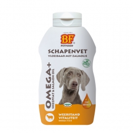 BFPetfoodVloeibaarSchapenvetmetZalmolieWeerstandVitaliteit250ml