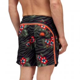 SundekPrintedElasticWaistMediumSwimshorts