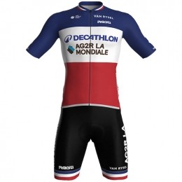 DECATHLONAG2RLAMONDIALEFransekampioen24Setfietsshirtfietsbroekset