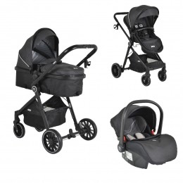 MoniRioBlack3-in-1CombiKinderwagenIncli-SizeAutostoel