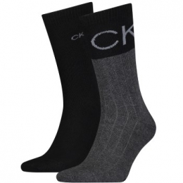 CalvinKlein2stuksColorblockRibSocksActie
