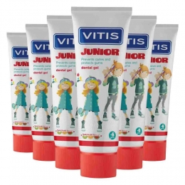 6xVitisTandpastaJunior75ml