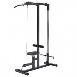 LatPulleyStation-inclkabels-Krachtstation-Latstation-Zwart-GorillaSports