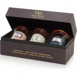 WoodWickGeurkaarsDeluxeGeschenksetMiniFloral3x85gr