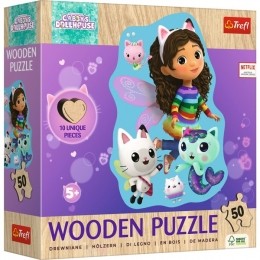 TreflPuzzelGabbysDollhouseHoutFiguur50StukjesLuxe