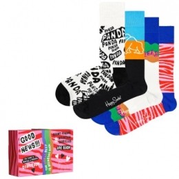 Happysocks4stuksWWFGiftBoxActie